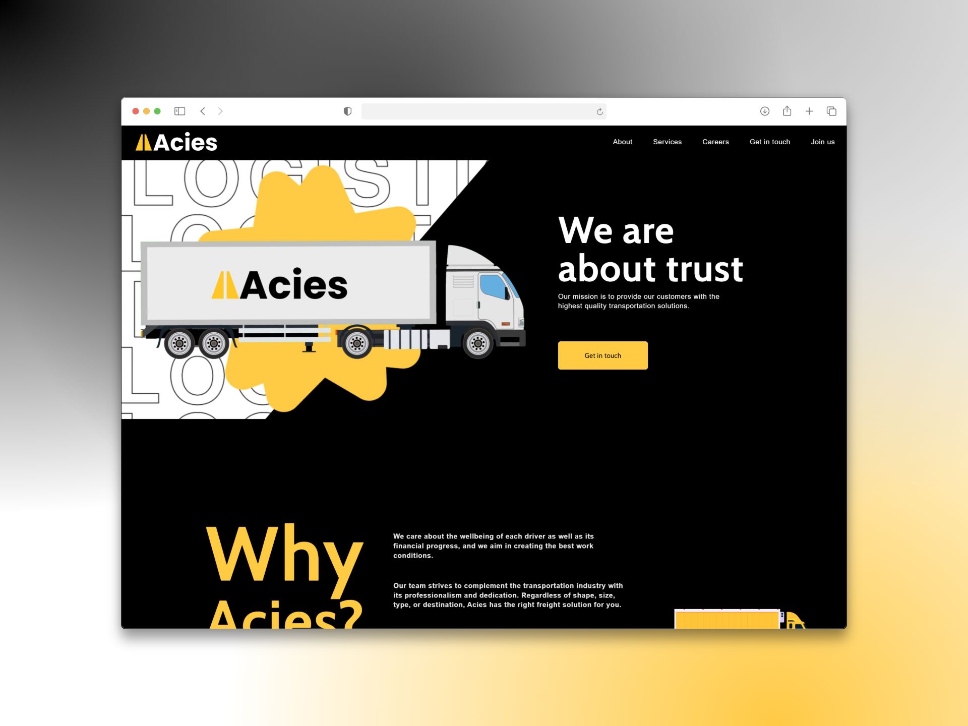 Acies Transport - Cross-Border Logistics