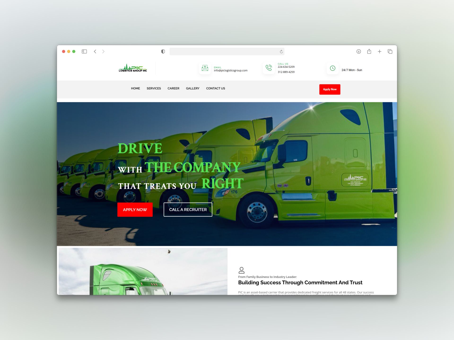 PIC Logistics Group - Analytics Dashboard
